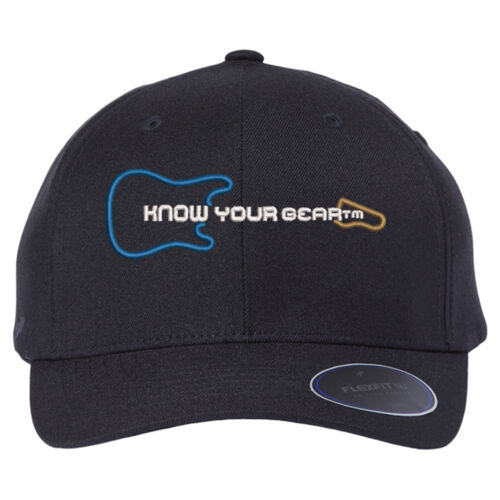 KNOW YOUR GEAR™ "Neon" Logo Structured Flexfit Cap Thumbnail