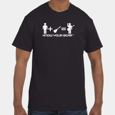 KNOW YOUR GEAR™  Classic "Fist" Logo, LP Style - Authentic T-Shirt Thumbnail