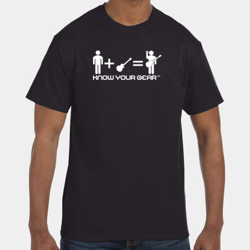 KNOW YOUR GEAR™  Classic "Fist" Logo, LP Style - Authentic T-Shirt Thumbnail