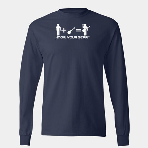 KNOW YOUR GEAR™  Classic "Fist" Logo, LP Style - Authentic Long Sleeve T-Shirt Thumbnail