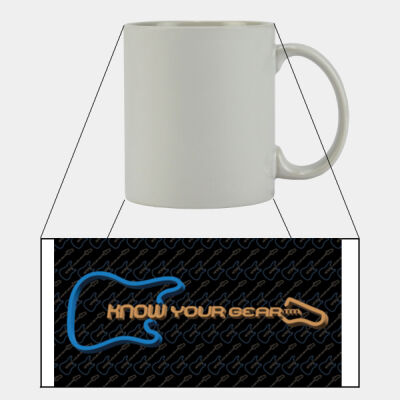 KYG 3D Neon Logo Design 11oz Ceramic Cup Thumbnail