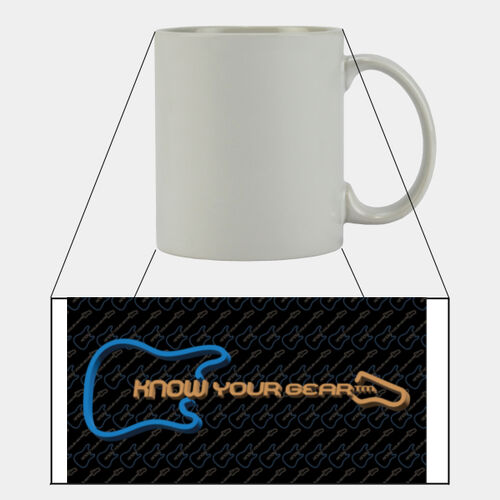 KYG 3D Neon Logo Design 11oz Ceramic Cup Thumbnail